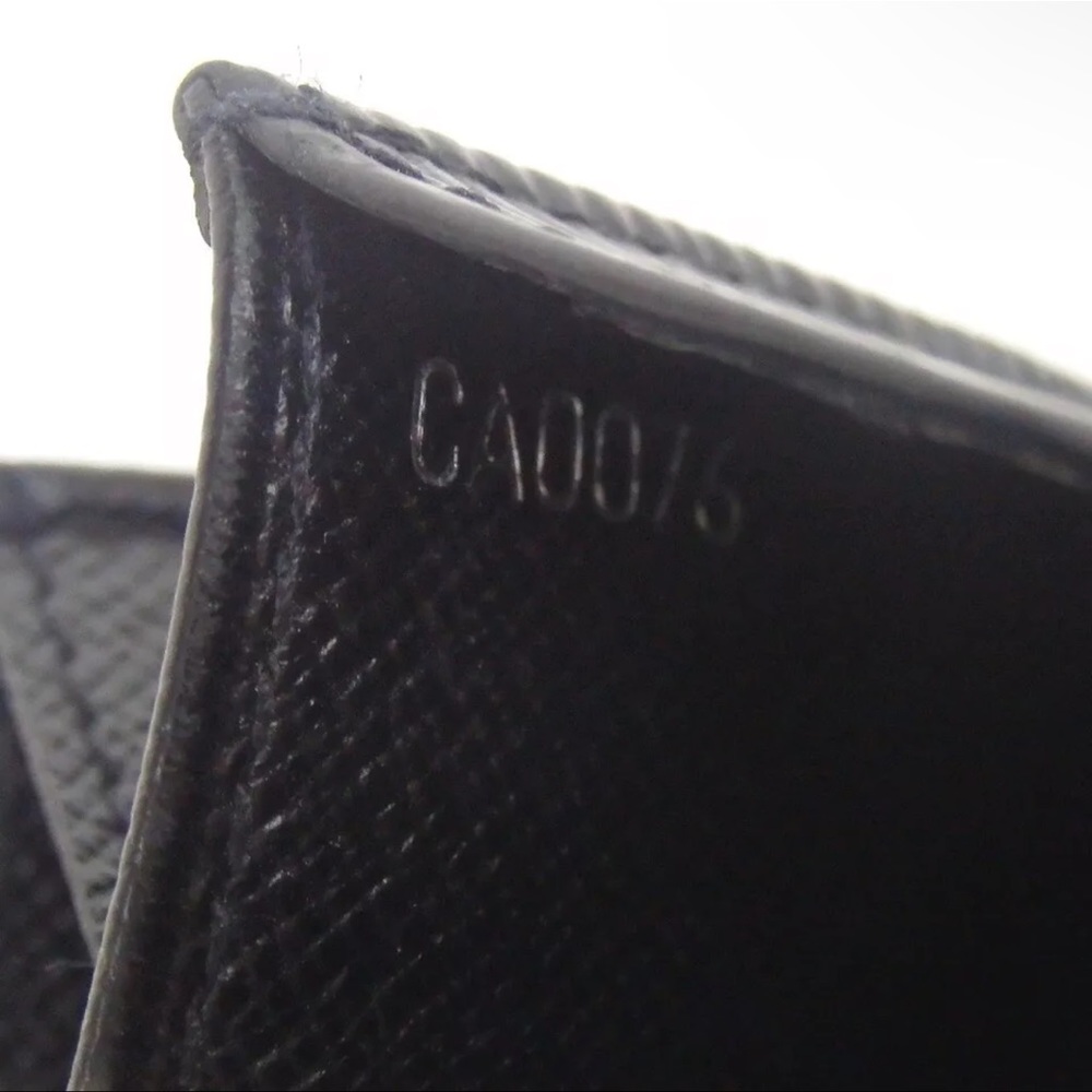 AUTH LOUIS VUITTON Black Epi Portomonet Simple Coin Purse Pouch - Picture 7 of 7